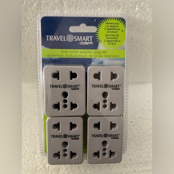 Travel Smart Dual Outlet Adapter Plug Set - Picture 3 of 6